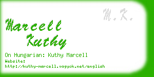 marcell kuthy business card